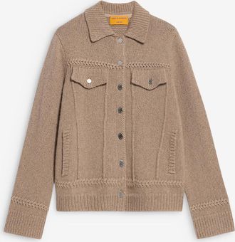 Guest In Residence Kurze Jacke aus geflochtenem Kaschmir und Wolle