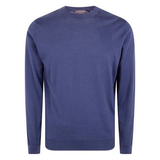 FILIPPO DE LAURENTIIS Trui met ronde hals - Heren - Truien - Blauw - Maat: XL
