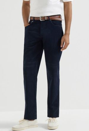 Brunello Cucinelli Five-pocket trousers in Dark Denim at Nordstrom, Size 46 It