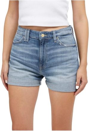 Guess Dames, Korte broeken, Blauw, Maat: W27 Katoen
