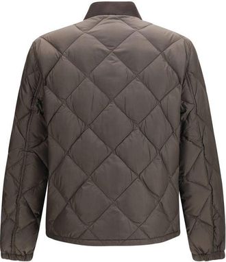 Prada Quilted Recycled Polyester Down Jacket - Brown