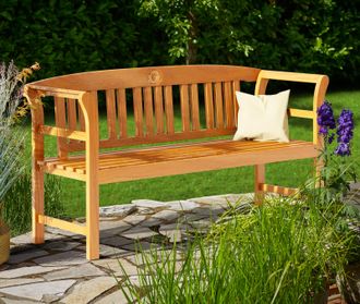 Deuba Casaria Banco De Jard&iacute;n rose Madera De Eucalipto Certificado Fsc Carga Hasta 320kg Resistente A La Intemperie 3 Plazas Dimensiones: 158x43x82cm Para B