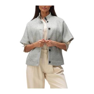 Bruuns Bazaar Jassen, Dames, Blauw, S, Wol, Cone BBCarly Waistcoat