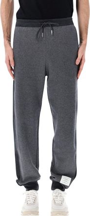 Thom Browne Grey Cotton Solid Joggers