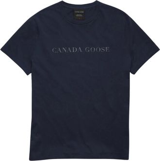 Canada Goose T-shirt girocollo Emersen - - Tops - Uomo - Blu - 2XL