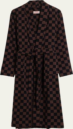 Baina Sulis Cotton Check Bath Robe
