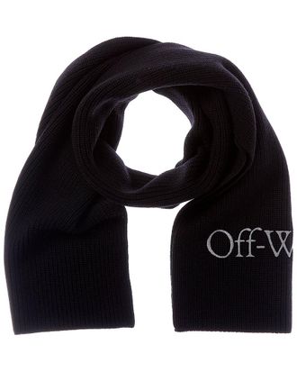 Off-white Knit Wool Scarf