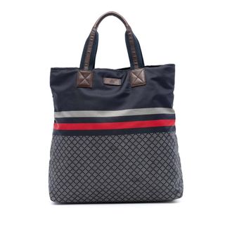 Gucci Pre-owned Gucci Diamante Web Nylon Tote Unisex 268112 498879