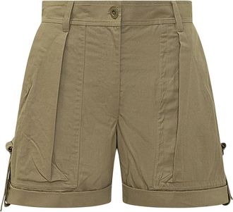 Isabel Marant High-waisted Cargo Shorts - Dames - Korte Broeken - Groen - 2XS - Korte Broeken