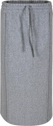 Maicazz Rokken, Dames, Grijs, M, Veelzijdige Midi Rok Lantri Rok