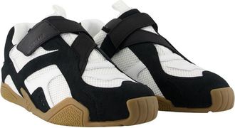 Versace Mens Leather Calfskin Color-Block Sneaker Multicolor