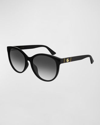 Gucci Cat-Eye GG Injected Sunglasses