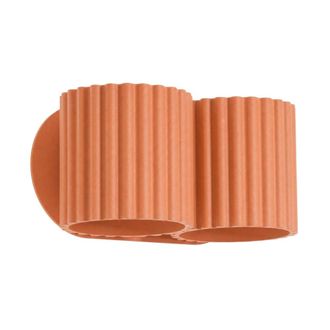 Sollux Lighting Aplique de pared ocre rojo aluminio alt. 10 cm