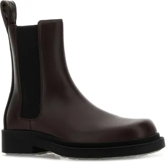 Bottega Veneta Mens Ben Chelsea Boot Brown Calf