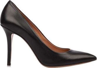 Emporio Armani Dames Leren Stiletto Hak Hoge Hakken (Zwart)