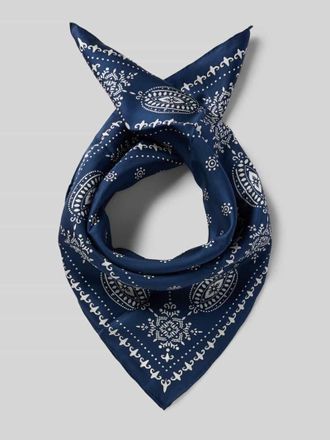 Max Mara Tuch aus reiner Seide Modell SIAM in Marine, Gr&ouml;&szlig;e 1