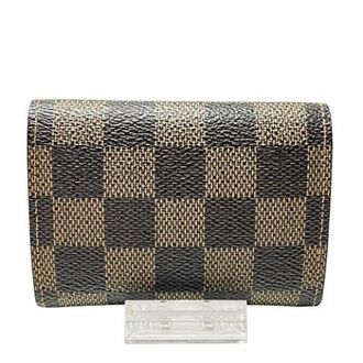 Louis Vuitton Pre-owned Wallets, male, Brown, Size: ONE SIZE Pre-owned Portemonnaie Plat Damier Coin Case