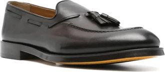Doucal's Heren Tassel Loafers Donkerbruin - Heren - Loafers - Zwart - 43 1/2 EU - Schoenen