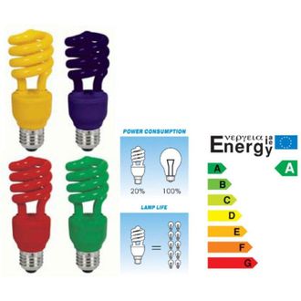 Trade Shop Trade Shop - Lampadina Colorata 13w Blu Rossa Gialla Verde Antizanzare