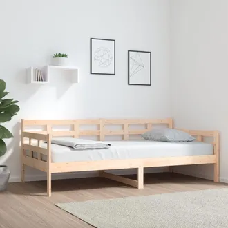 vidaXL Sof&aacute; Cama Madera Maciza De Pino 90x190 Cm Vidaxl