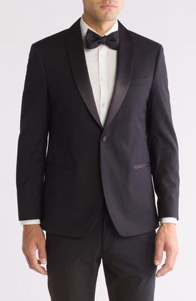 Ike Behar Stretch Tuxedo Jacket in Black at Nordstrom Rack, Size 36R