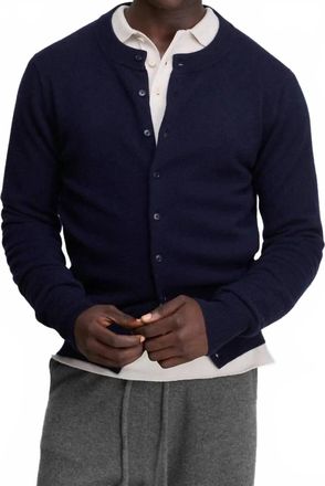 Extreme Cashmere N&deg;354 Be Cardi Classic Cardigan In Navy