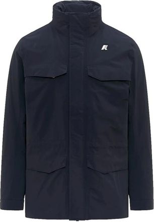 K-Way Manuel Warm Ottoman Jacket - Heren - Winterjassen - Blauw - L - Leer - Jassen
