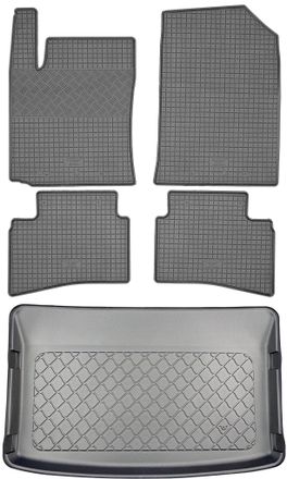 OEM Kia Stonic Suv (5 Puertas) A Partir De Octubre De 2020. Juego: Alfombrillas De Goma Para Coche + Alfombrilla Para Maletero