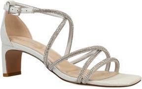 Pelle Moda Teena Ankle Strap Sandal in Silver at Nordstrom Rack, Size 5.5