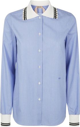 N&deg;21 Mujer, Blusas y Camisas, Azul, Talla: M