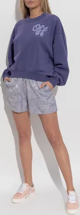 Off-white Sweatshirt With Logo, Womens, Navy Blue