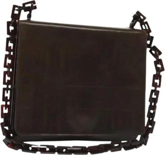 Prada Pre-owned Shoulder Bags, female, Brown, Size: ONE SIZE Pre-owned Leather prada-bags