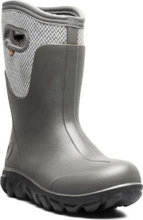 Bogs Classic Seamless Mid Waterproof Boot in Gray Multi at Nordstrom, Size 10