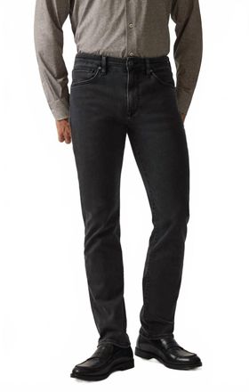 34 Heritage Courage Straight Leg Jeans In Smoke Brushed Urban