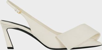 Givenchy 65mm Twist Leather Slingback Pumps