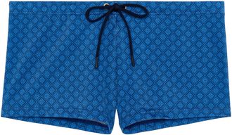 HOM Hom Mens Boxer de Bain Hendaye Swim Briefs, Blue Print, L