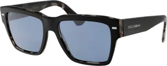Dolce & Gabbana Mens Sunglasses 0dg4431 Black On Grey Havana Acetate