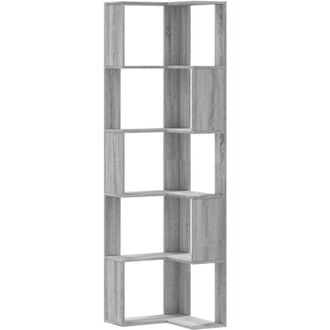vidaXL Vidaxl - Estanter&iacute;a De Esquina 5 Niveles Madera Gris Sonoma 50x50x179 Cm