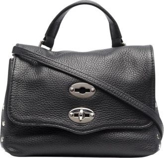 Zanellato Brown Postina Mini Leather Shoulder Bag