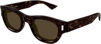 Saint Laurent SL 761 Zonnebril - unisex - Zonnebrillen - Bruin - 49 MM - Nylon - Accessoires