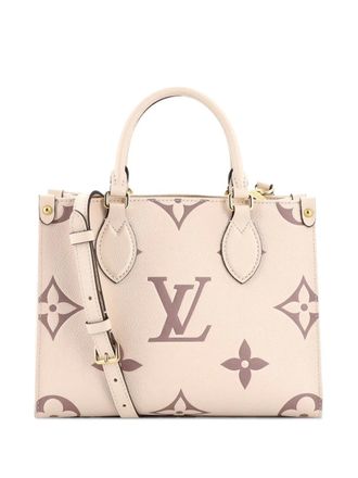 Louis Vuitton OnTheGo Bicolor Monogram Empreinte Giant PM tote bag - Beige