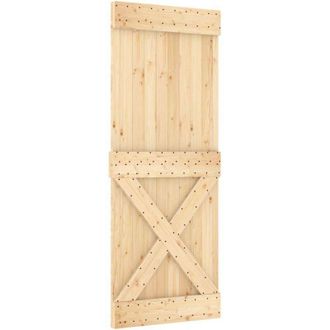 vidaXL Puerta Narvik Madera Maciza Pino 80x210 Cm Vidaxl