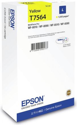 Epson Tinta Original Epson T7564 Amarillo L C13t756440 14ml