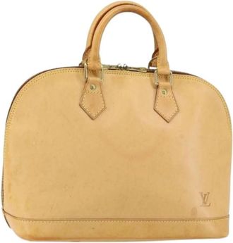 Louis Vuitton Pre-owned Vintage Handtas - Dames - Vintage Handtas - Beige - ONE Size - Leer - Vintage