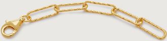 Monica Vinader Gold Textured Link Chain Extender 2