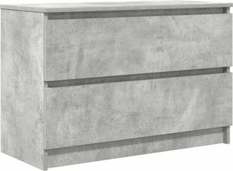 vidaXL Vidaxl - Mueble de tv de madera de ingeniería gris hormigón 80x35x54 cm