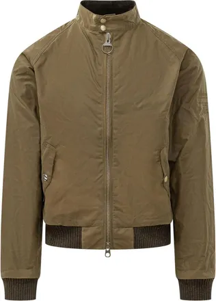 Barbour Green Mandarin Collar Jacket