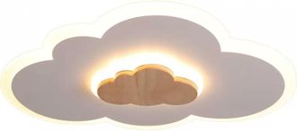 OEM L&aacute;mpara De Techo Led Cloud De 40 Cm - L&aacute;mpara Blanca Regulable De 20 W Con Mando A Distancia (3000 K-6000 K), Clase Energ&eacute;tica A+, Iluminaci&oacute;n Moderna