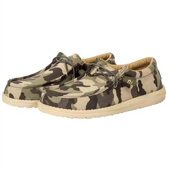 Hey Dude Mens Wally Slip-On Shoe In Camouflage