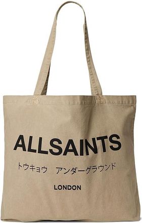 AllSaints Undrground Acid Tote Tote Handbags Toffee Brown, Cotton